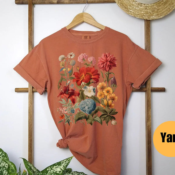 Vintage Wildflowers Cottagecore T-SHIRT