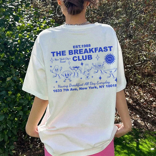 Retro Cartoon Breakfast Club T-Shirt