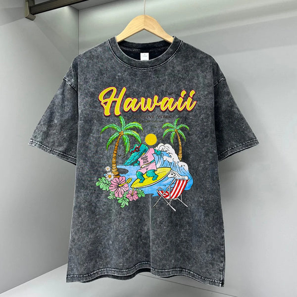 Hawaii Positive Vibes Optimism Printed  T-Shirt
