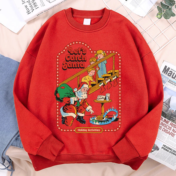 Let’s Catch Santa Holiday Activities Sweatshirt