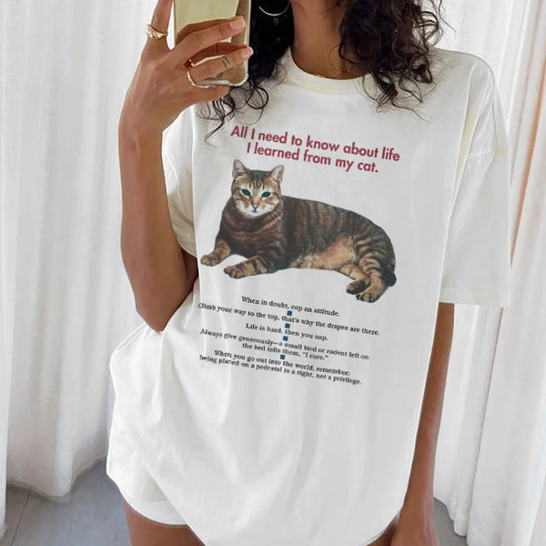 All I Need To Know I Learned From My Cat T-Shirt