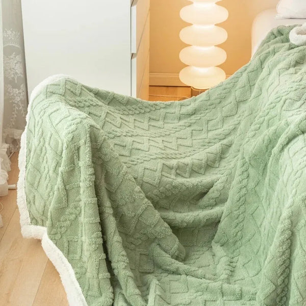 Plush Textured Sherpa Blanket