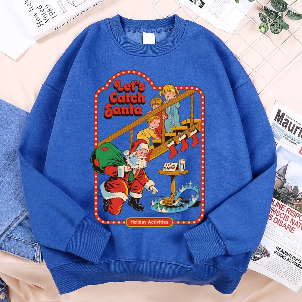 Let’s Catch Santa Holiday Activities Sweatshirt