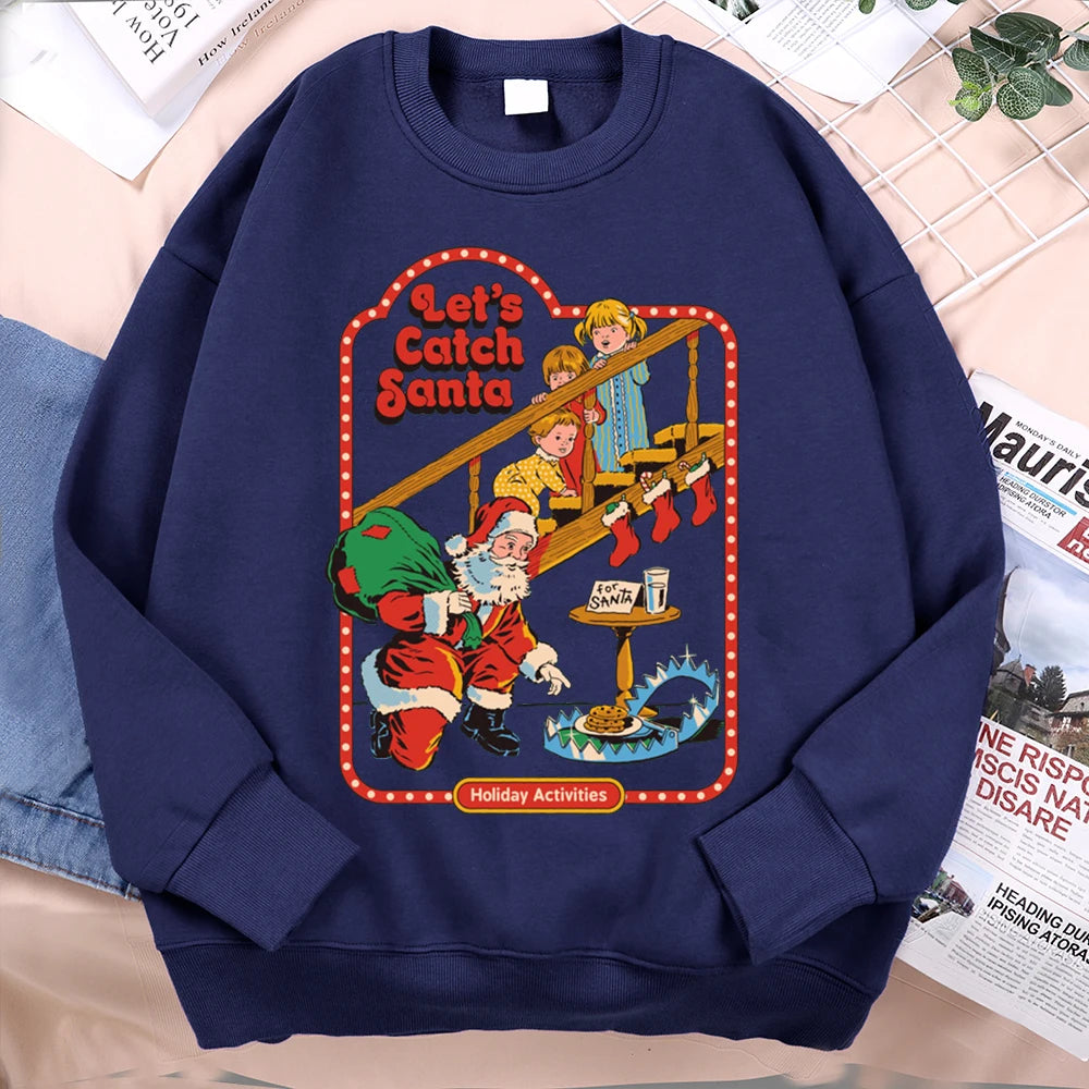 Let’s Catch Santa Holiday Activities Sweatshirt