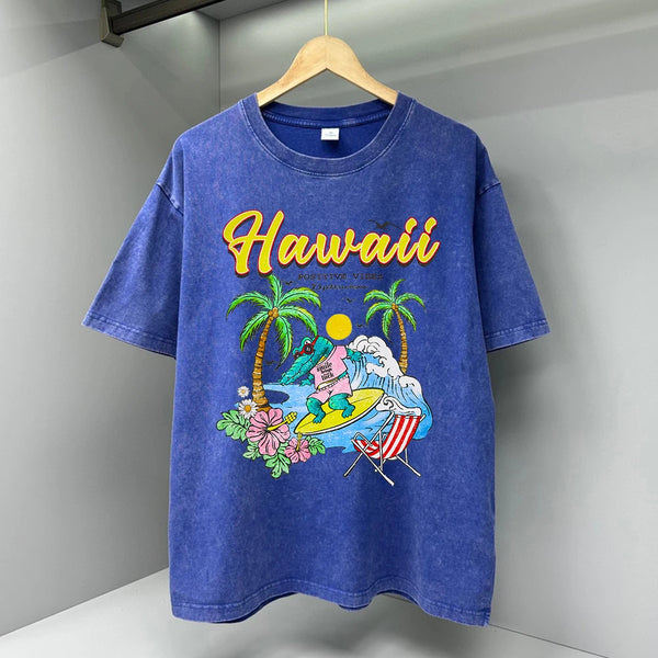 Hawaii Positive Vibes Optimism Printed  T-Shirt
