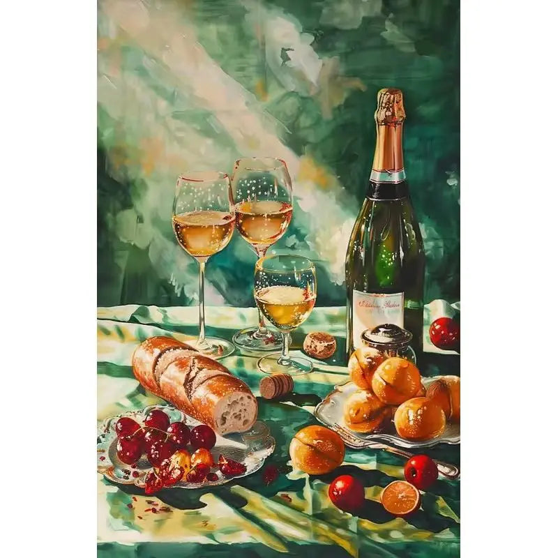 Sunlit Table Stories™ 5 Paint By Numbers Kit Collection – Mediterranean Food & Lifestyle Series