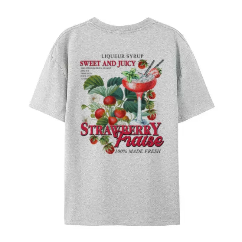 Strawberry Retro Cocktail T-Shirts
