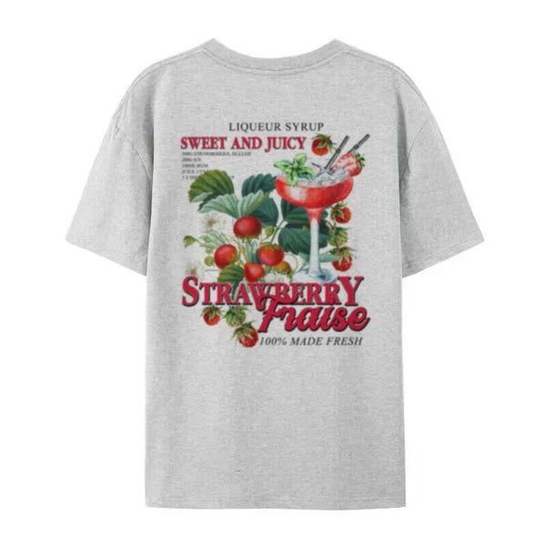 Strawberry Retro Cocktail T-Shirts