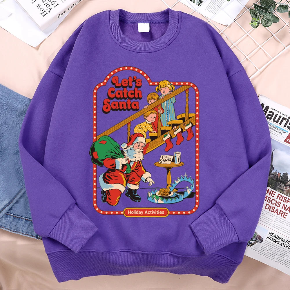 Let’s Catch Santa Holiday Activities Sweatshirt
