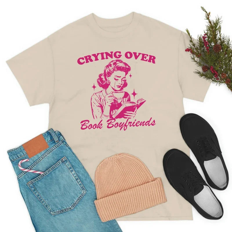 Crying Over Book Boyfriends T-Shirt