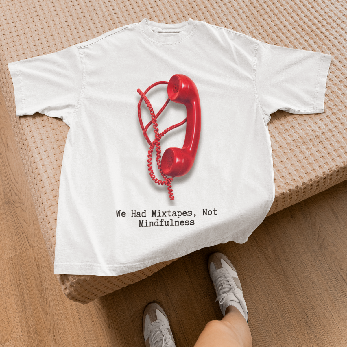 We Had Mixtapes Not Mindfulness Retro Gen-X Tee by Electrik Land