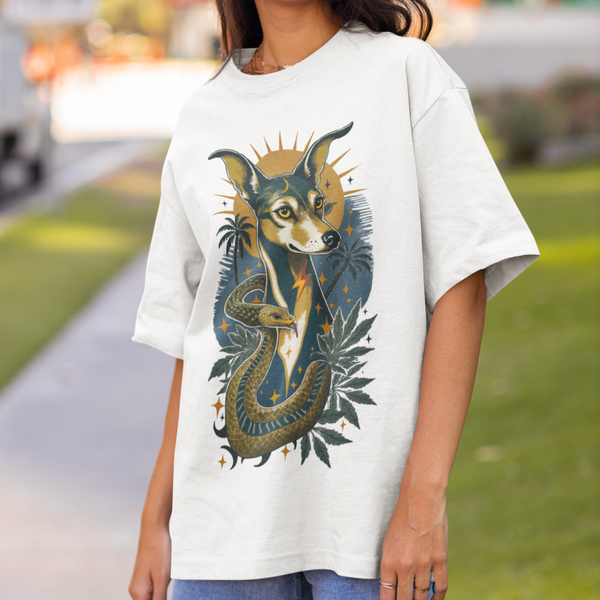 Greyhound Vintage Style Tattoo graphic T-Shirt
