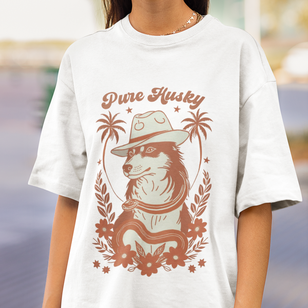 Husky Vintage Print Palms T-Shirt