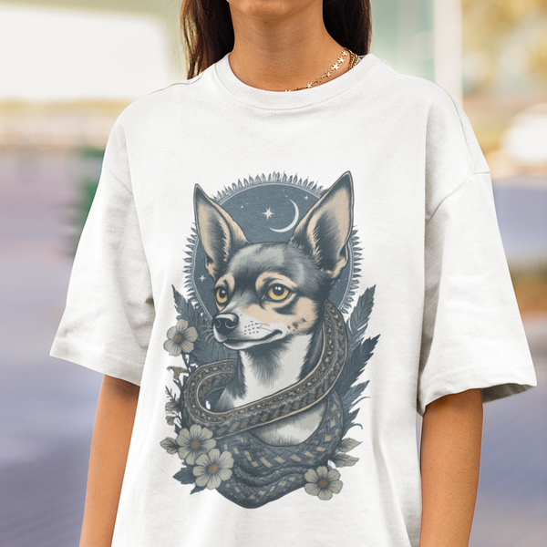 Chihuahua Vintage Style Tattoo Graphic T-Shirt