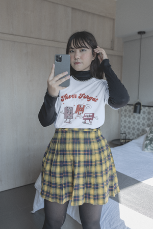 "Love the retro vibe — it’s stylish without being over the top. The quality of the print is sharp and the shirt washes really well. Definitely my new go-to casual tee."